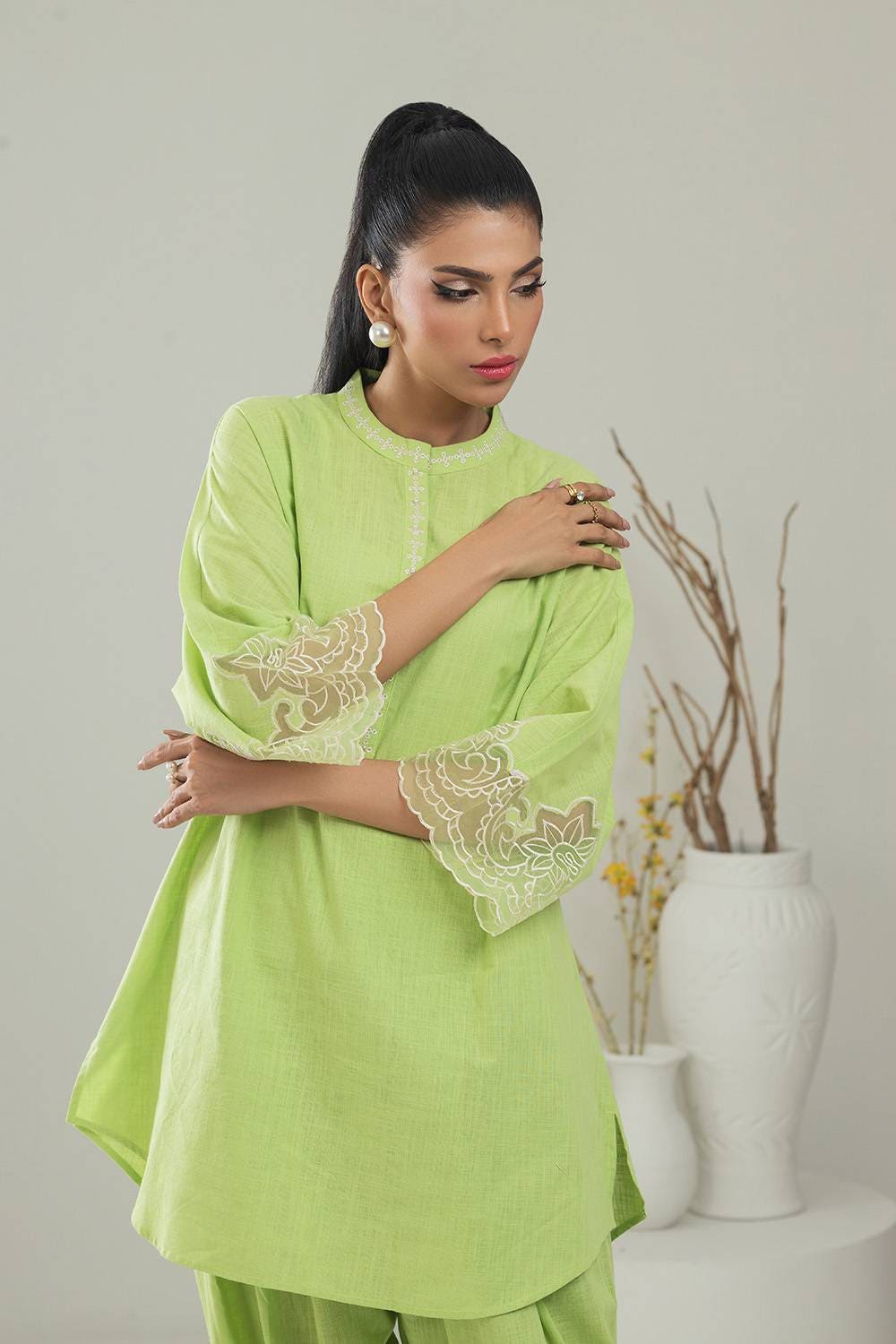 Irish Embroidered Co-Ord Set