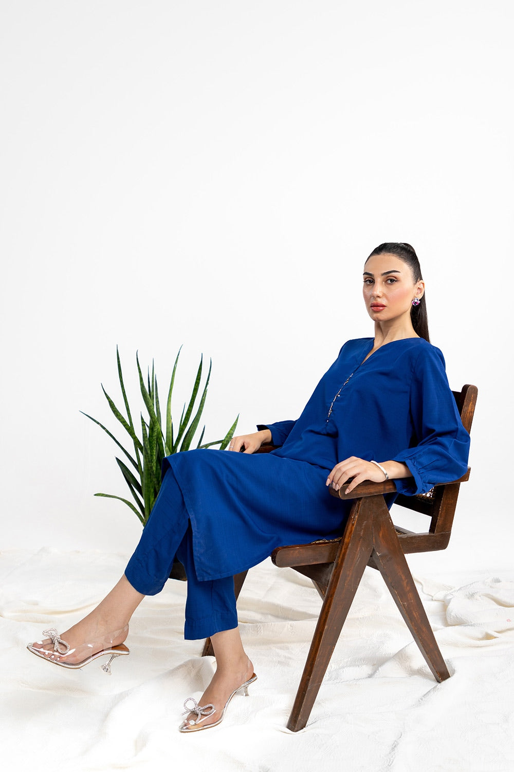 Dobby Embellished Co-Ord Set