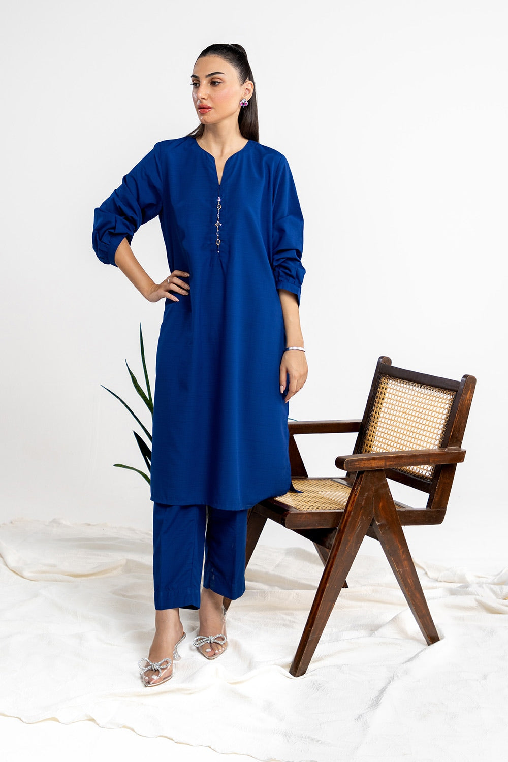 Dobby Embellished Co-Ord Set