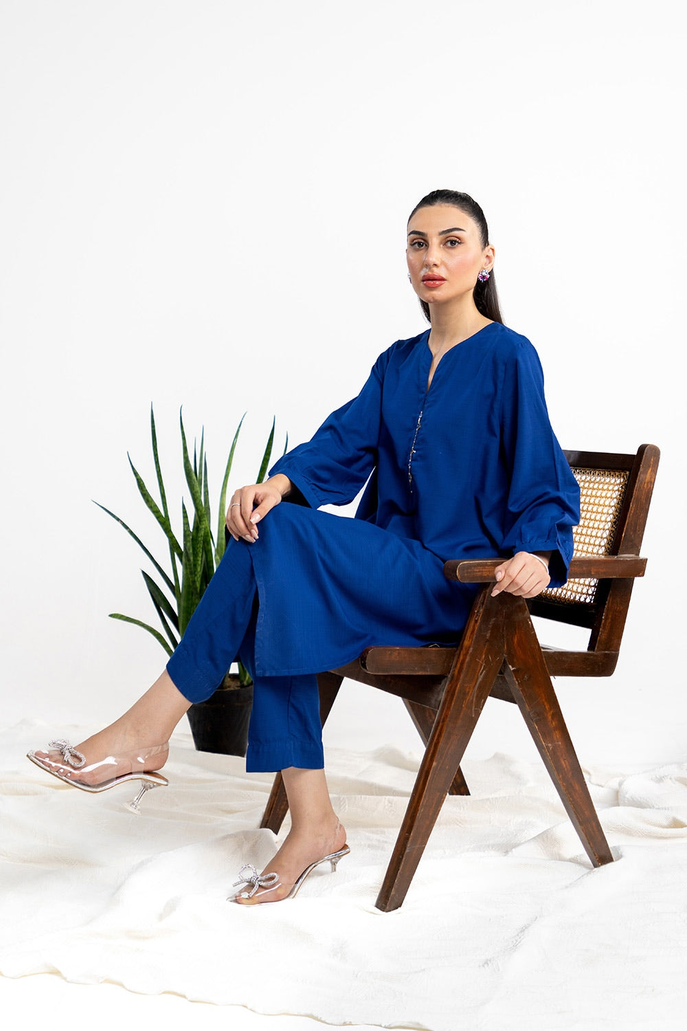 Dobby Embellished Co-Ord Set