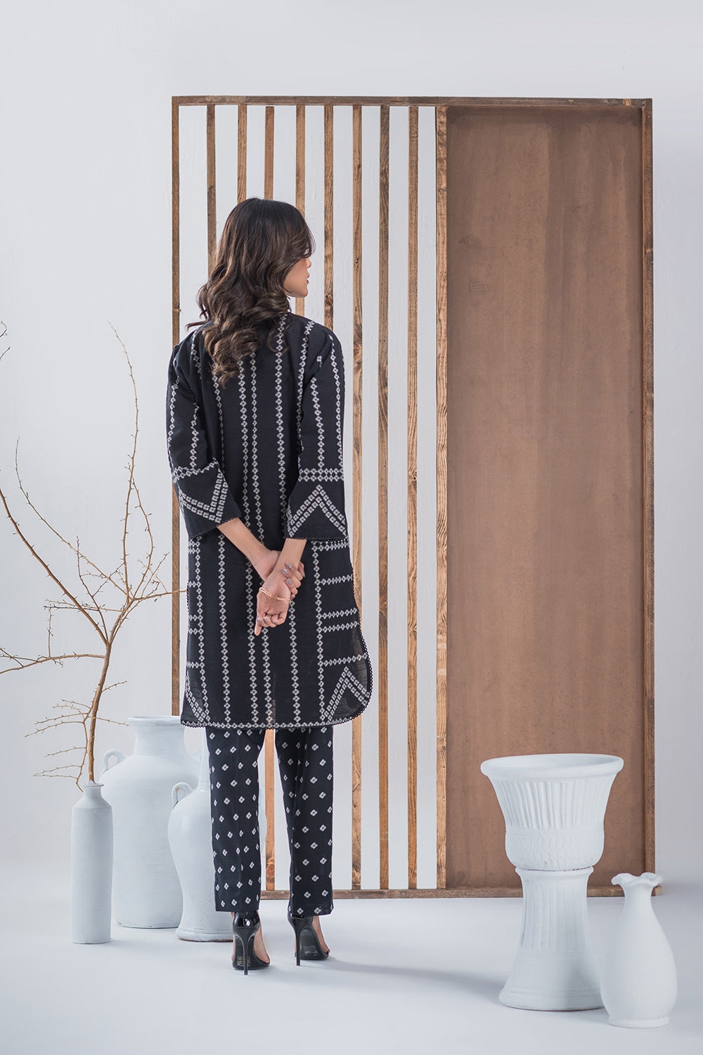 Khaddar Printed Shirt And Printed Trouser