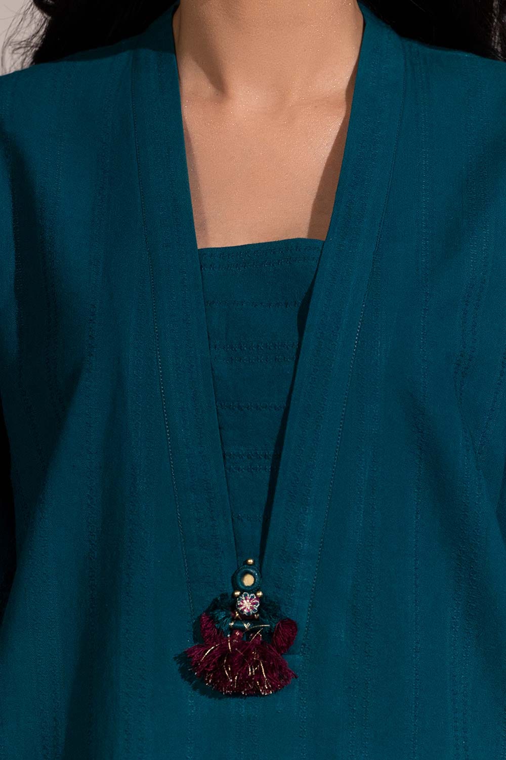 3 Piece Dobby Embroidered Suit