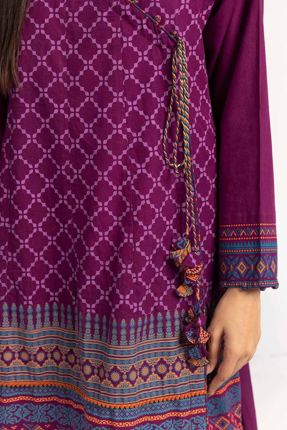 Printed Cambric Long Shirt Trousers