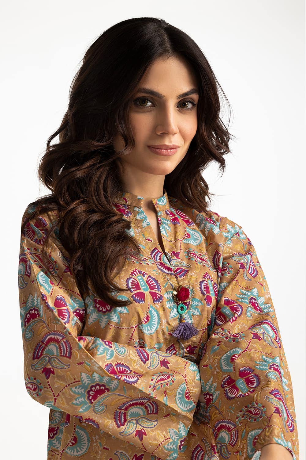 Lawn Gold Printed Shirt