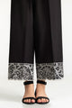 Black Lawn Embroidered Trouser Iusttr-42003