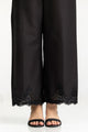 Black Lawn Embellished Trouser Iusttr-42013