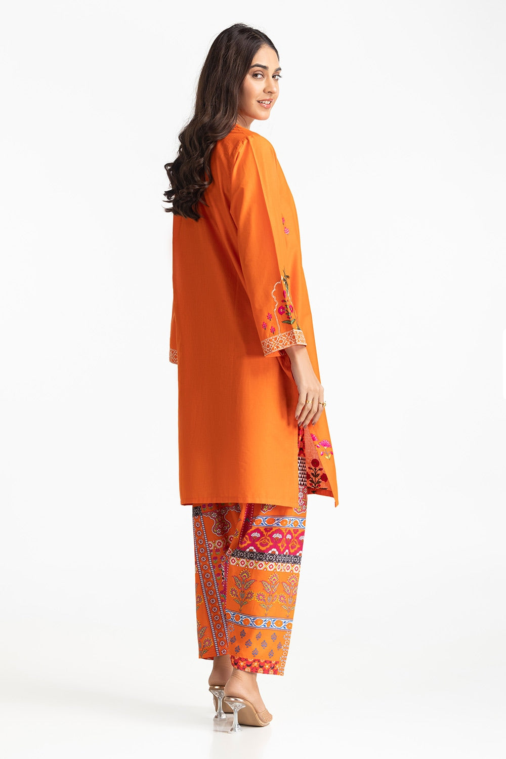 Lawn Printed With Embroidered Shirt And Printed Shalwar