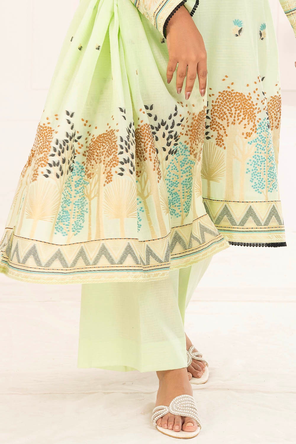 3 Piece Unstitched Jacquard Suit