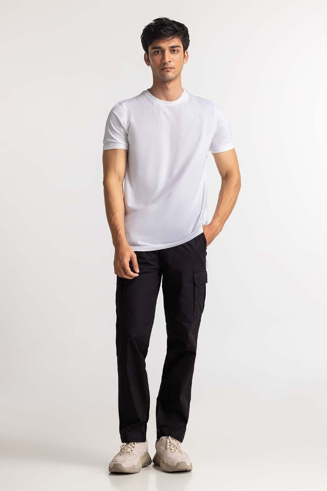 Jet Black Basic Trouser