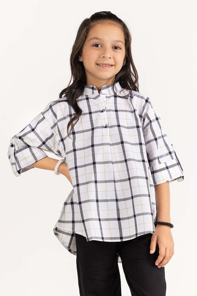 Junior Girl Black and White Blouse