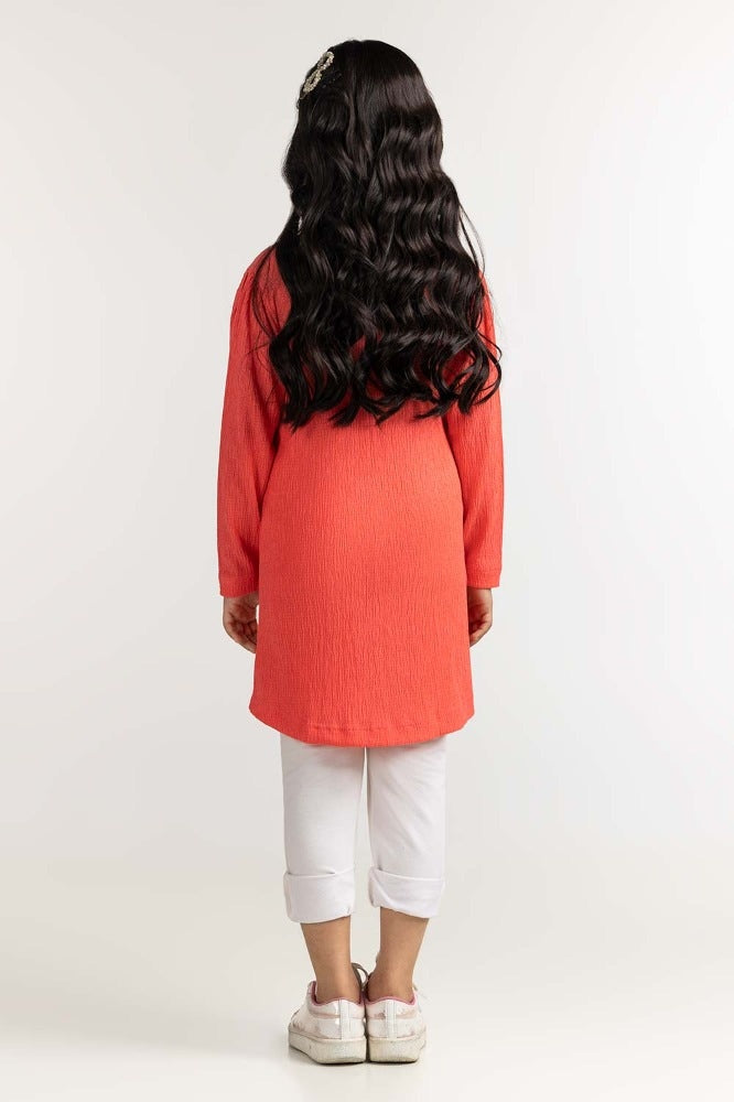Junior Girl Coral Dress