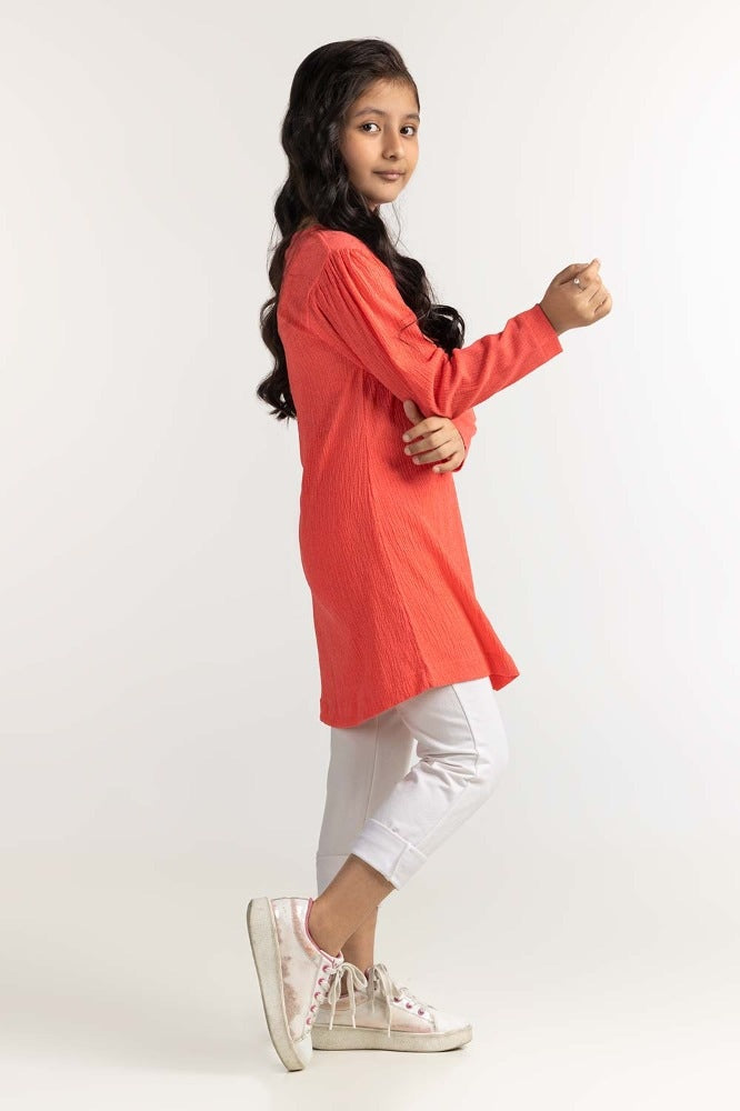Junior Girl Coral Dress