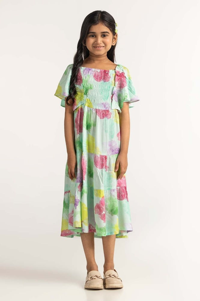 Junior Girl Printed Dress