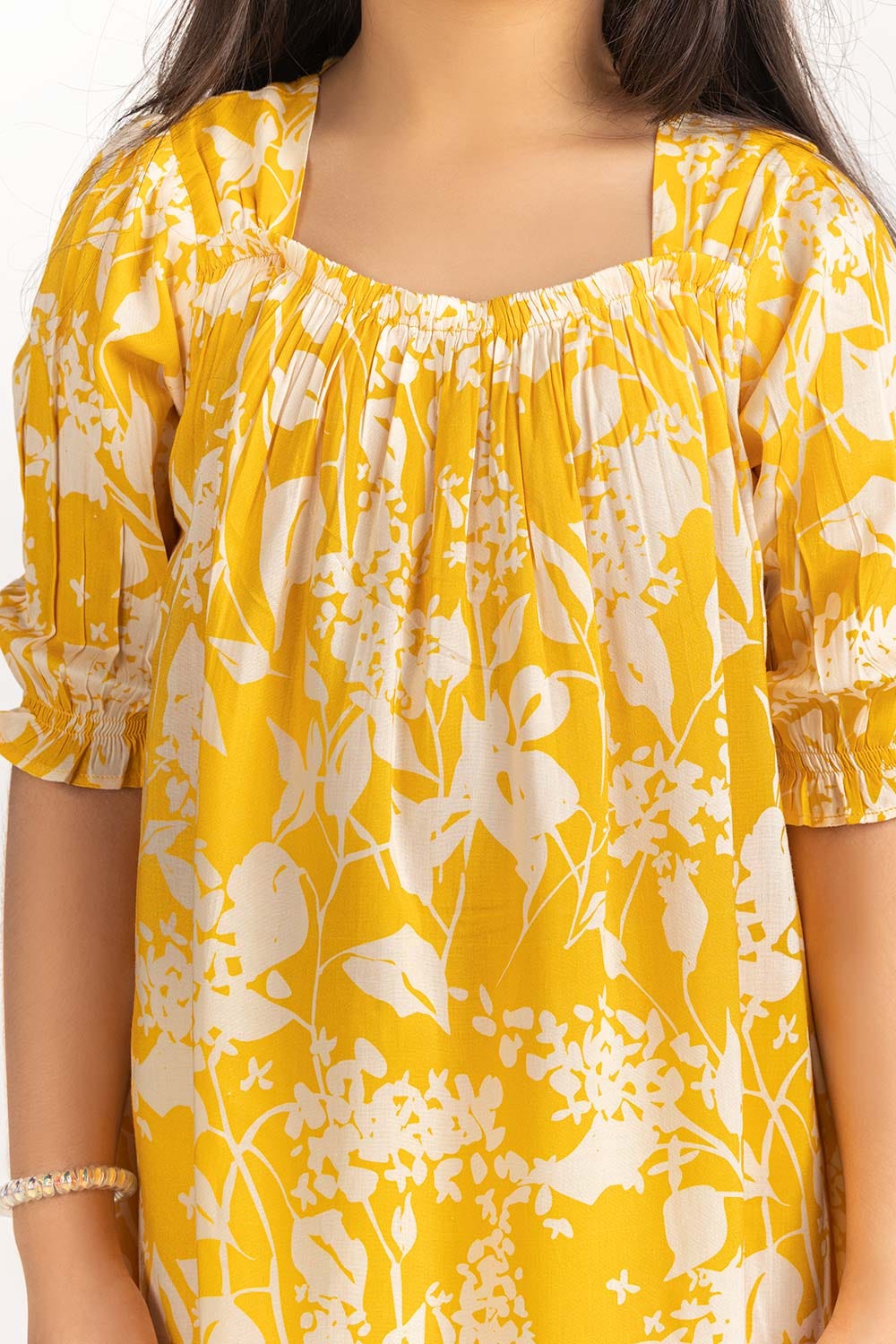 Junior Girl Yellow Dress