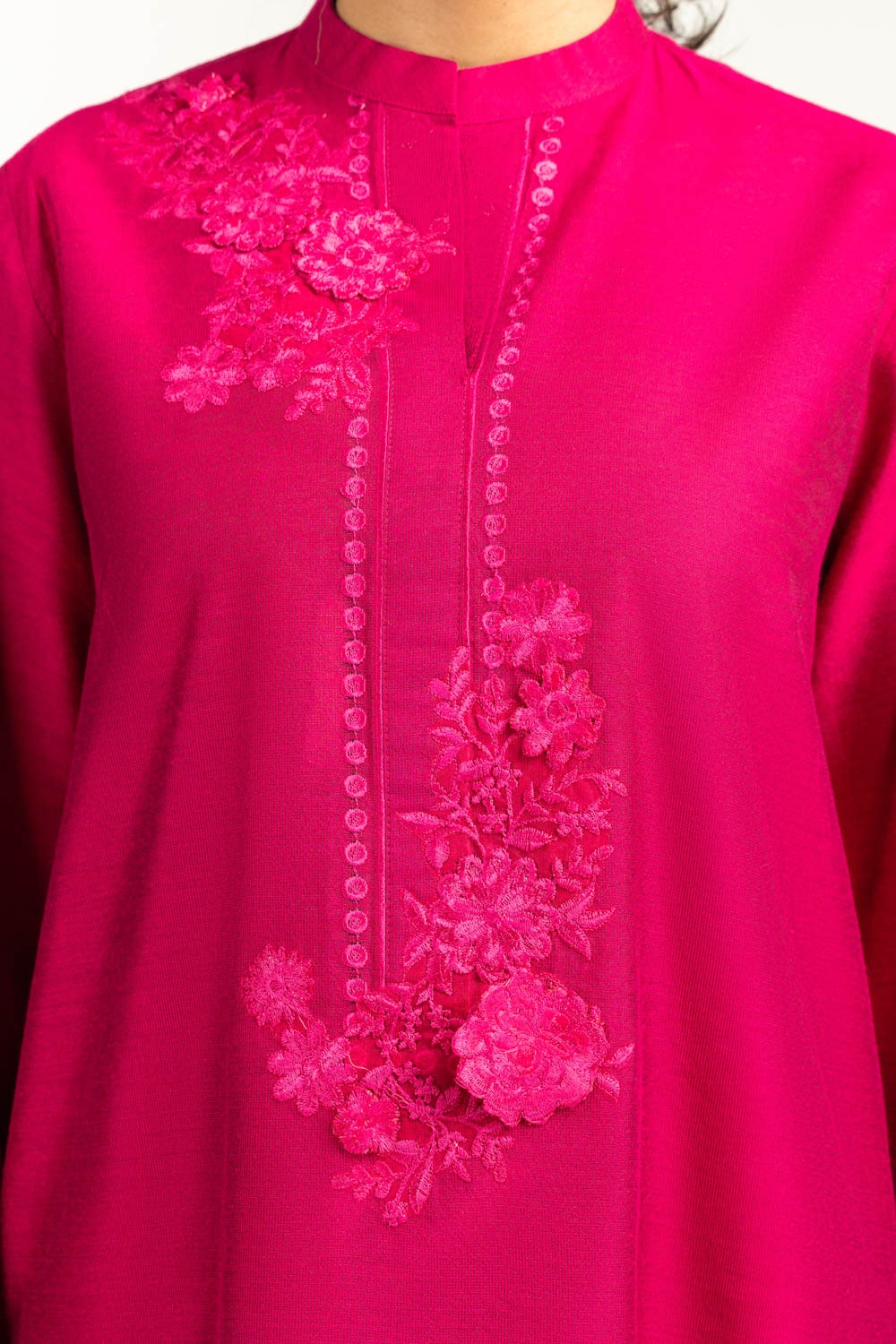 Khadi net Embroidered Co-Ord Set