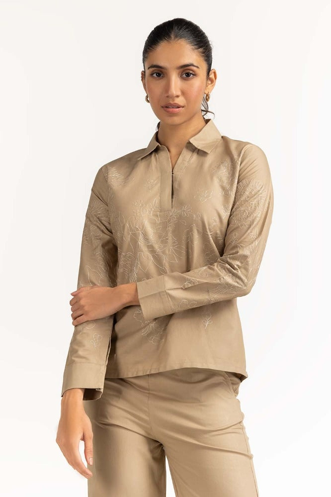 Khaki Basic Blouse