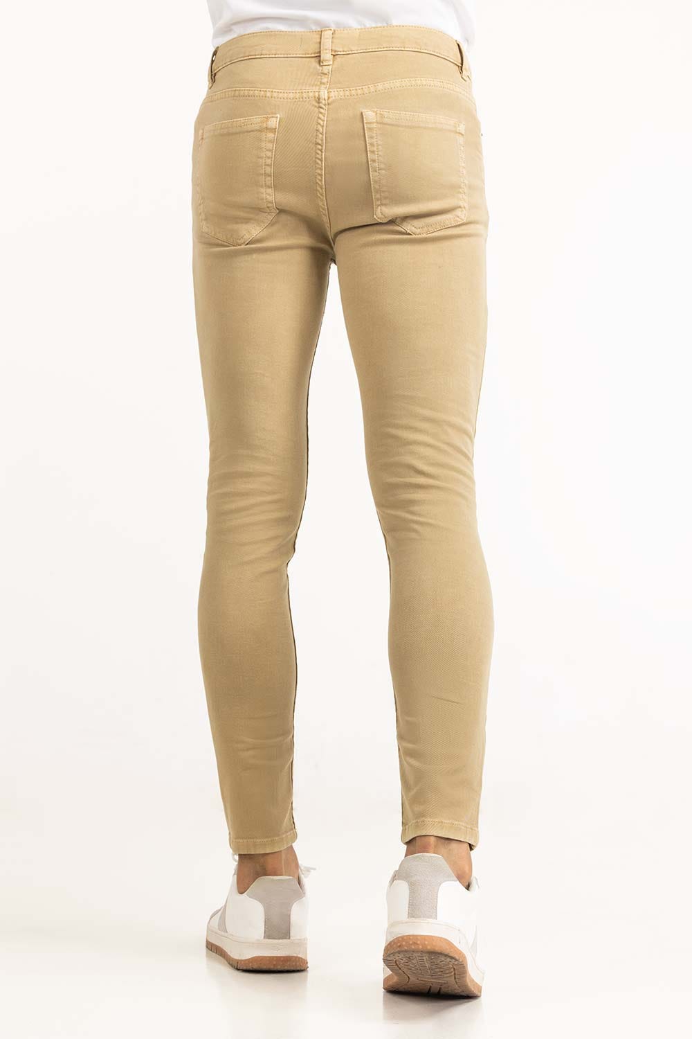 Khaki Basic Casual Trouser