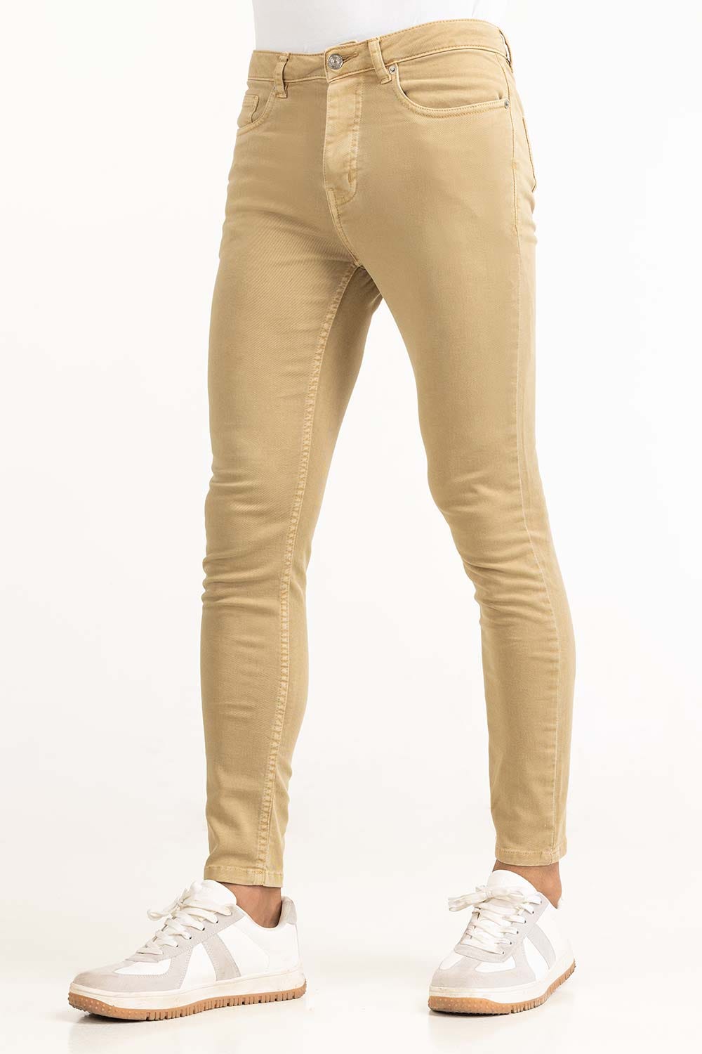 Khaki Basic Casual Trouser