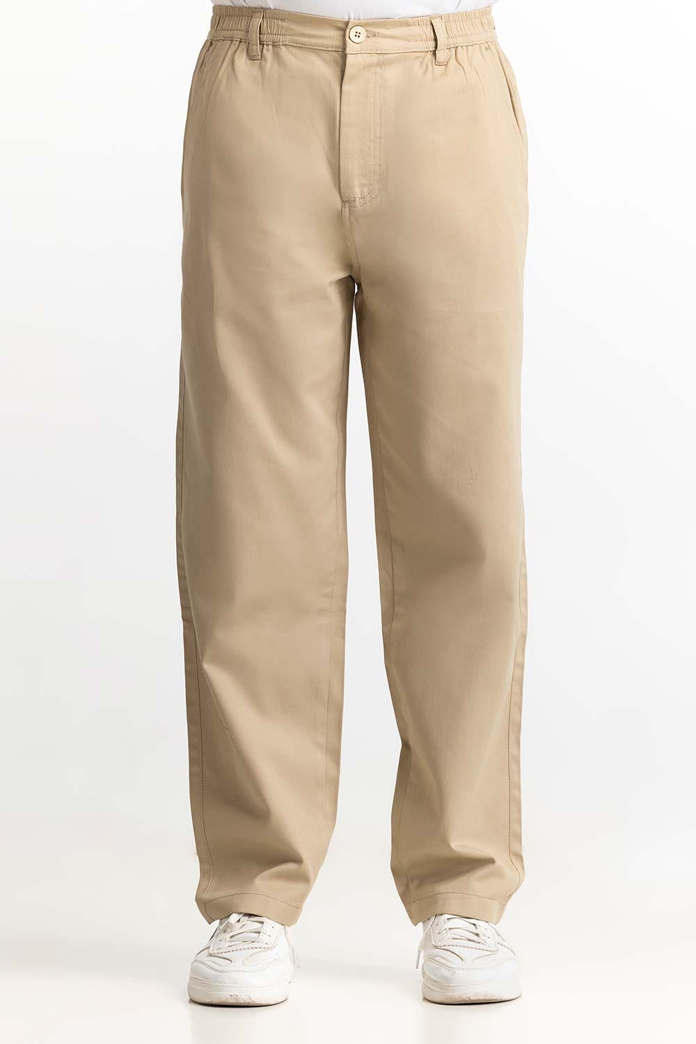 Khaki Basic Trouser