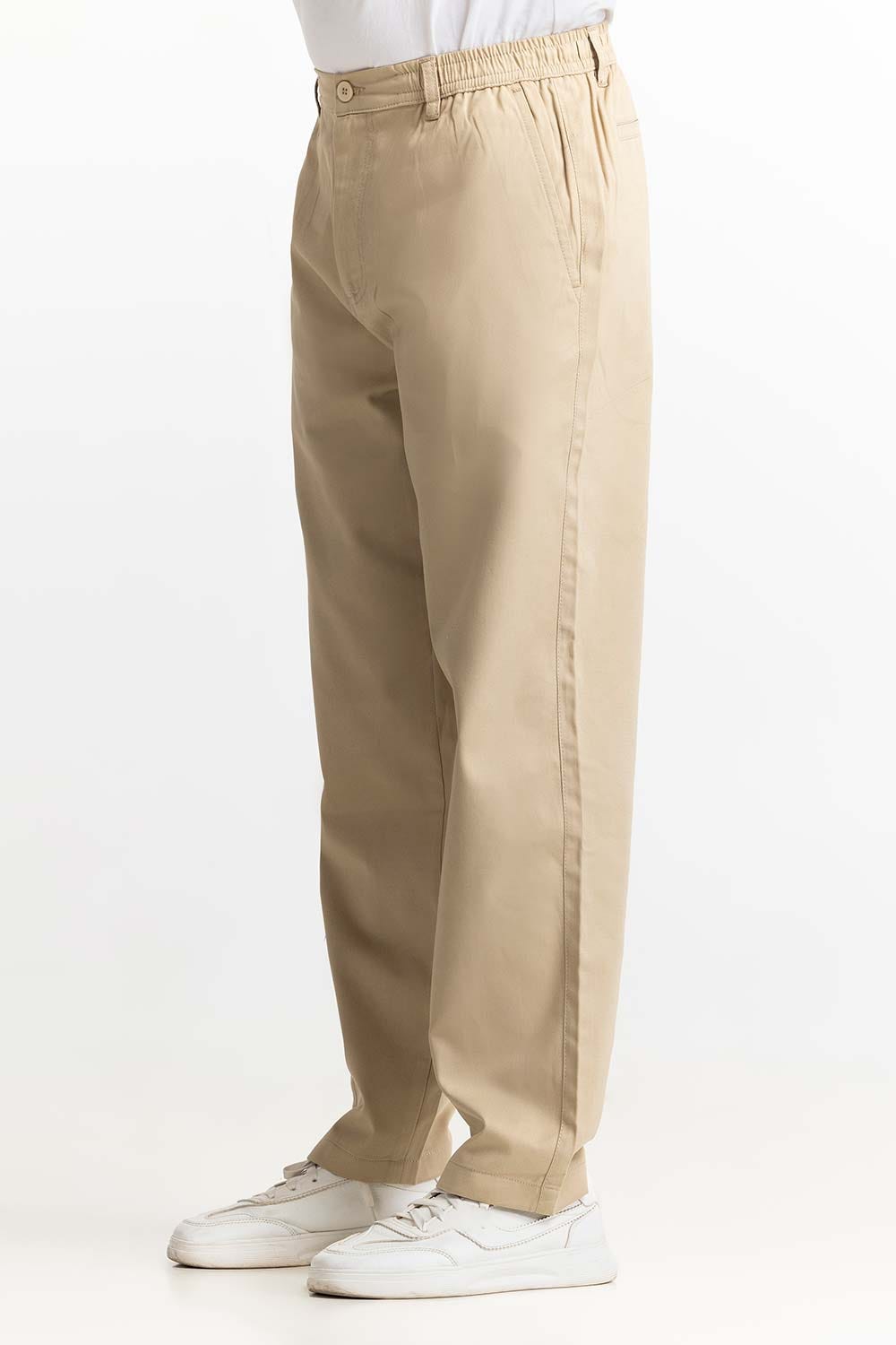 Khaki Basic Trouser