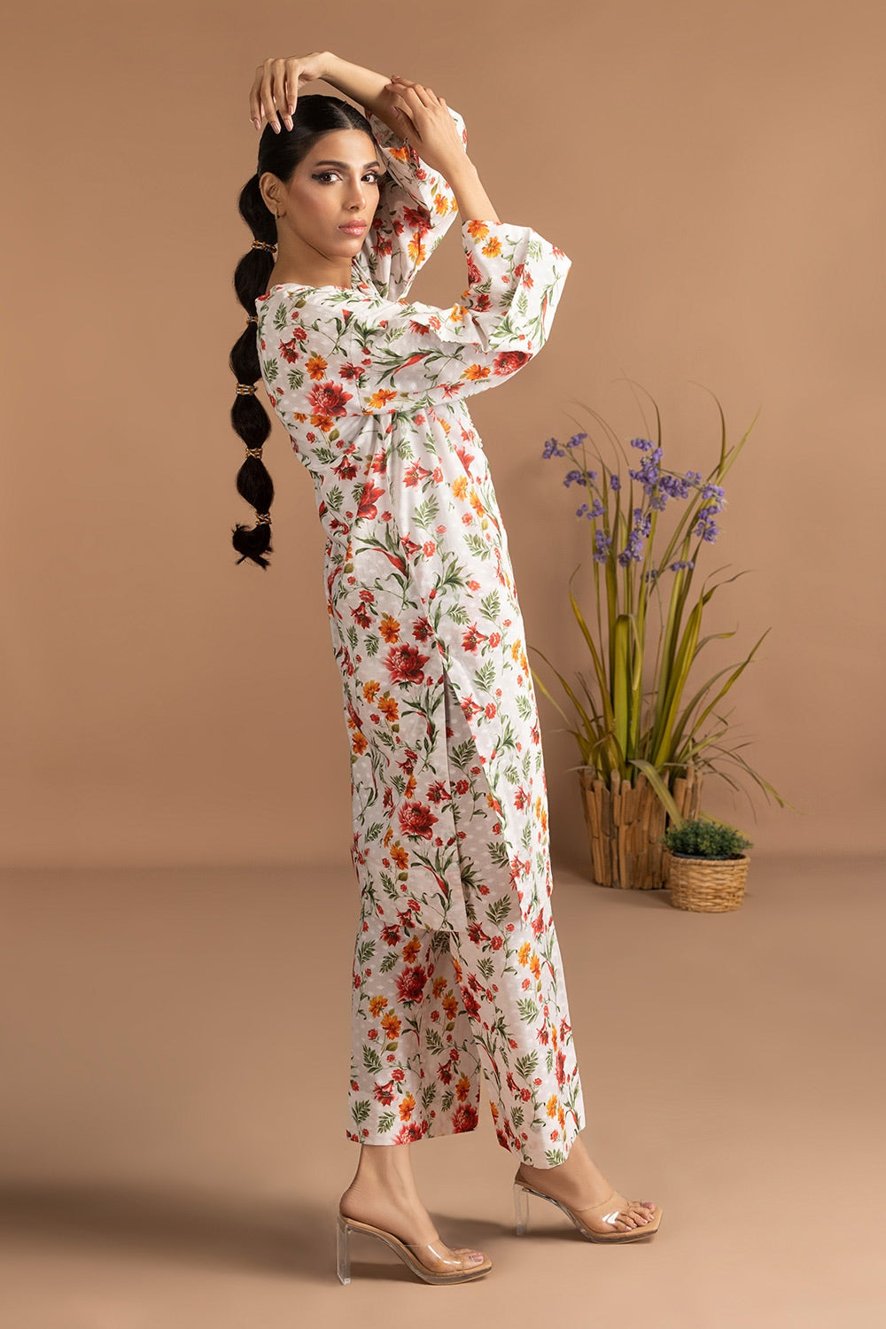 Dobby Printed Co-Ord Set - W-AP-24-401986