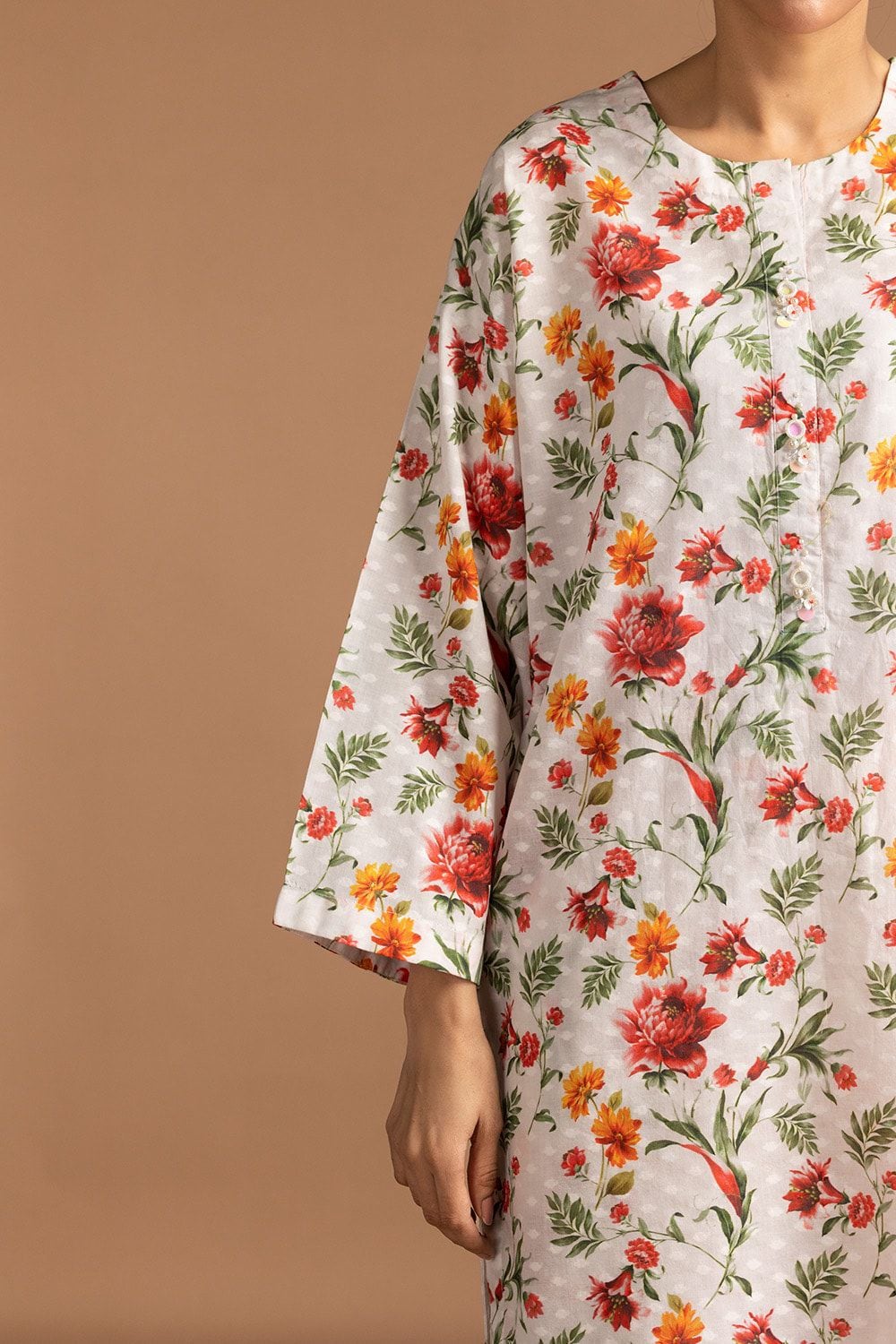 Dobby Printed Co-Ord Set - W-AP-24-401986