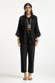 Dobby Dyed Embellished Shirt And Trouser