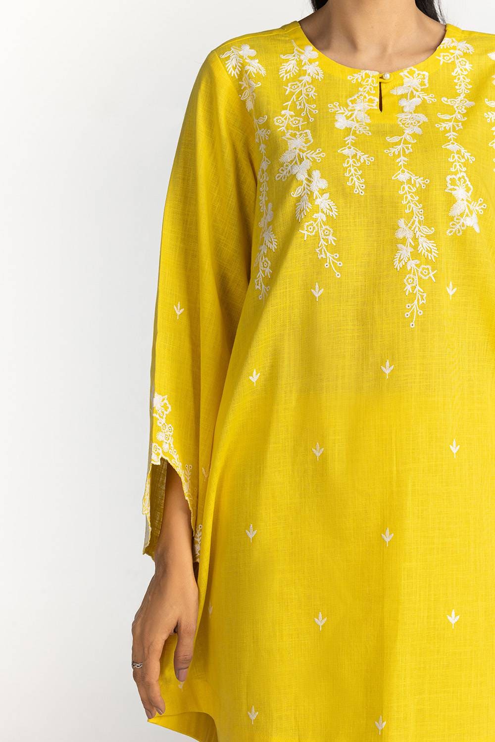 Cotton Slub Embroidered Co-Ord Set
