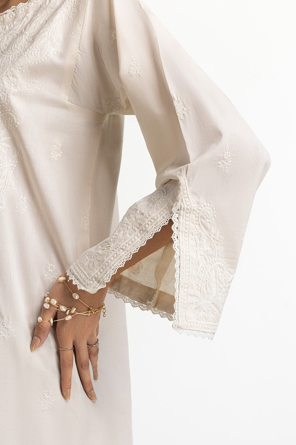 Yarn-dyed Embroidered Co-Ord Set
