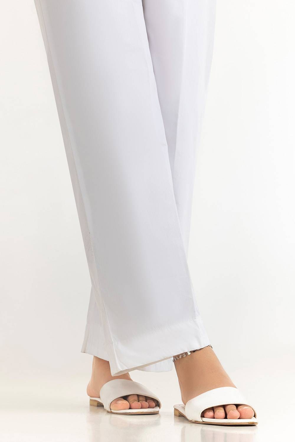 White Cambric Dyed Trouser