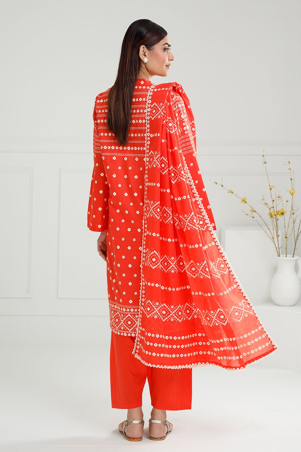 3 Piece Unstitched Lacquer Printed Lawn Suit