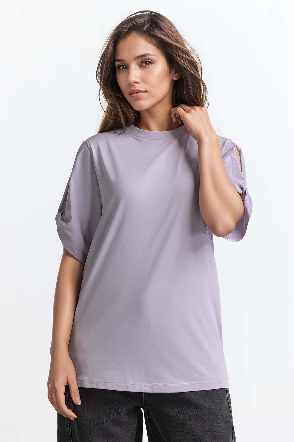 Lavender Basic Top