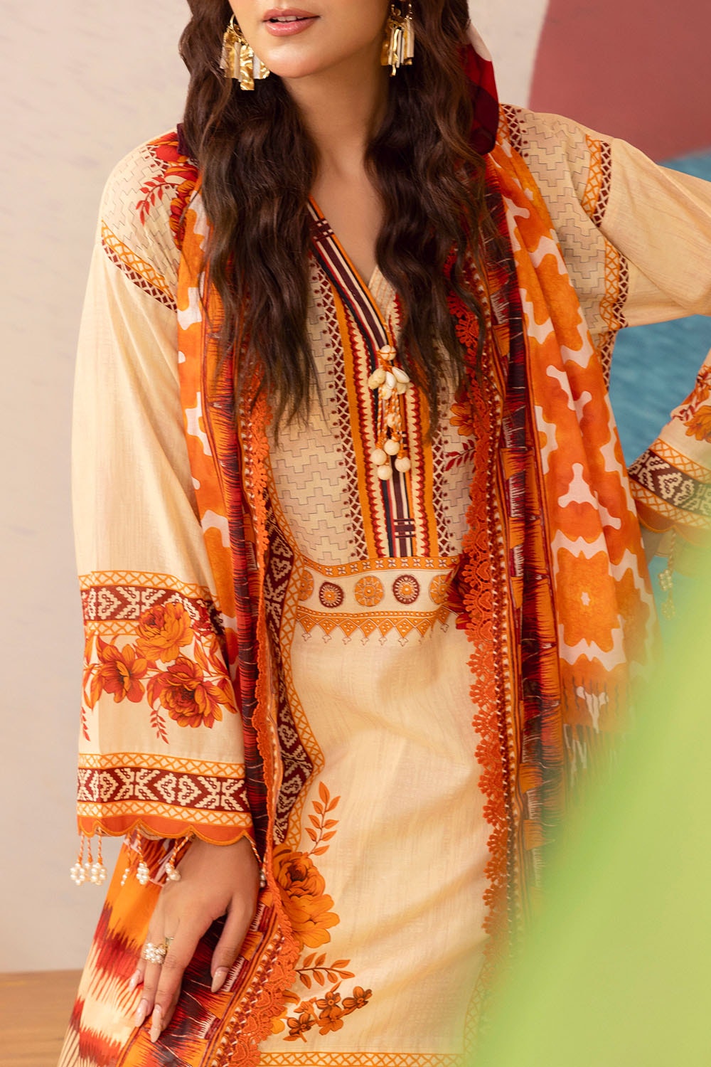 3 Piece Unstitched Printed Lawn Suit