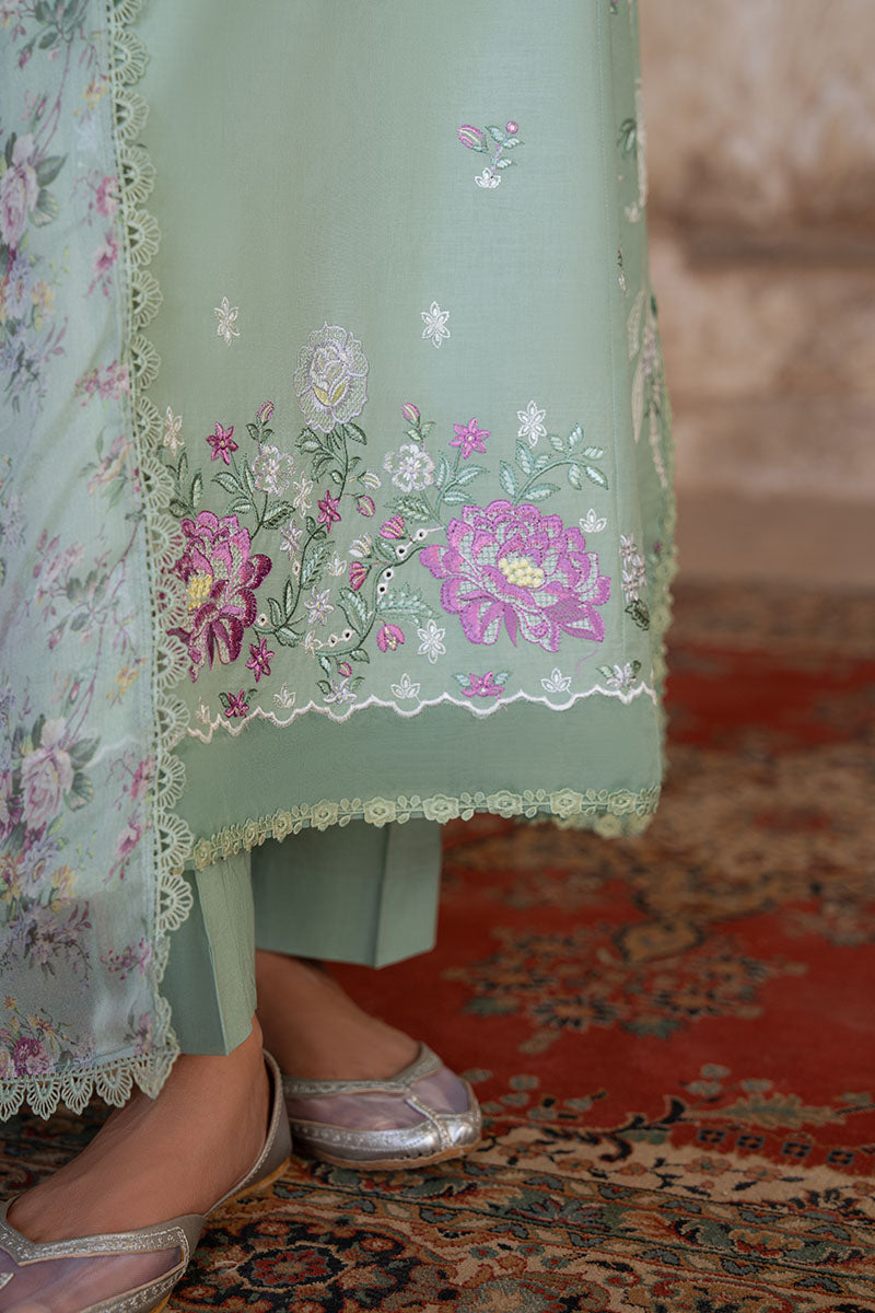 SAGE GRACE-3PC EMBROIDERED LAWN SUIT