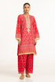 Lawn Gold Printed Shirt And Shalwar With Embroidered