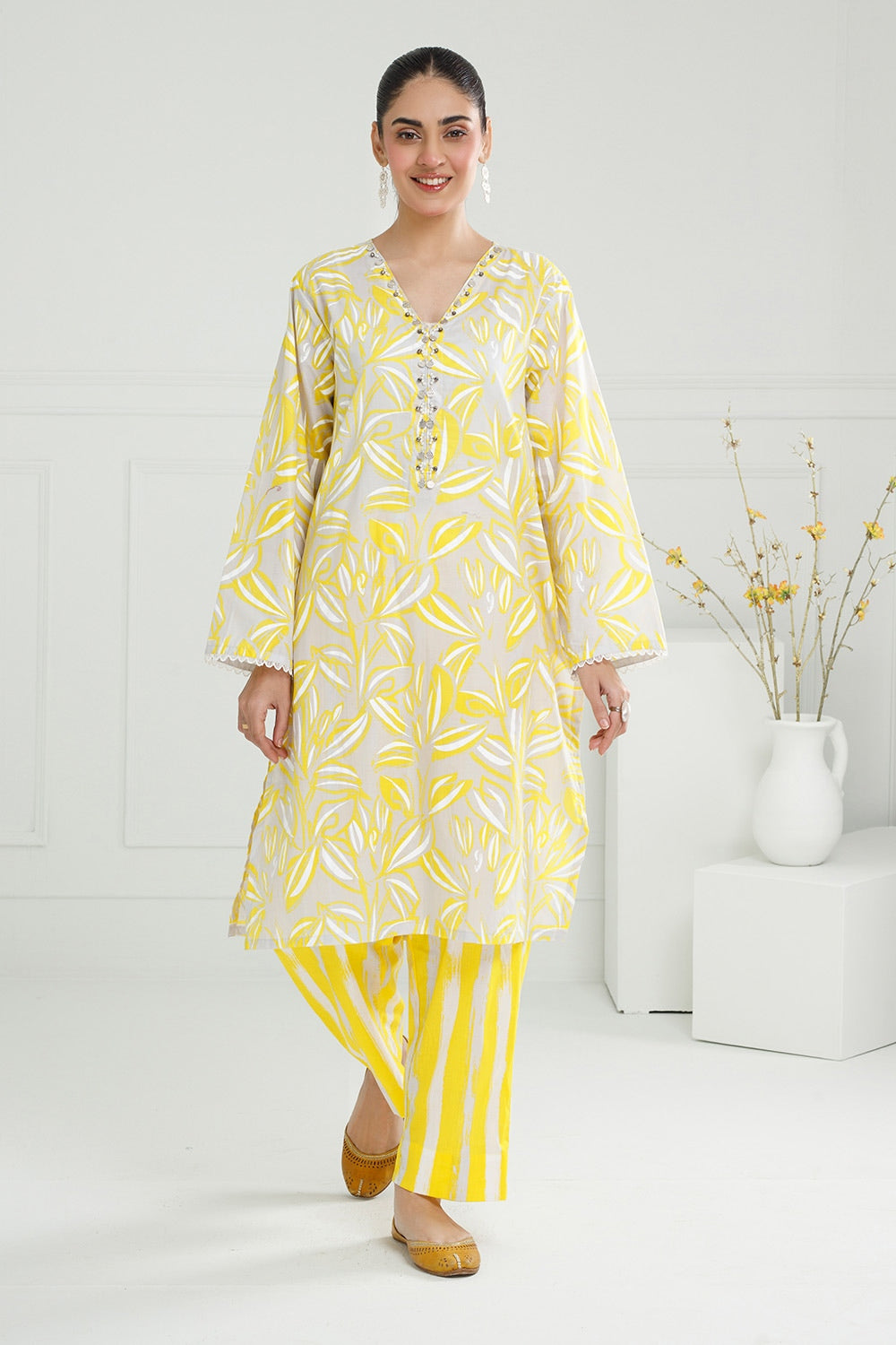 Lawn Lacquer Printed Shirt And Trouser