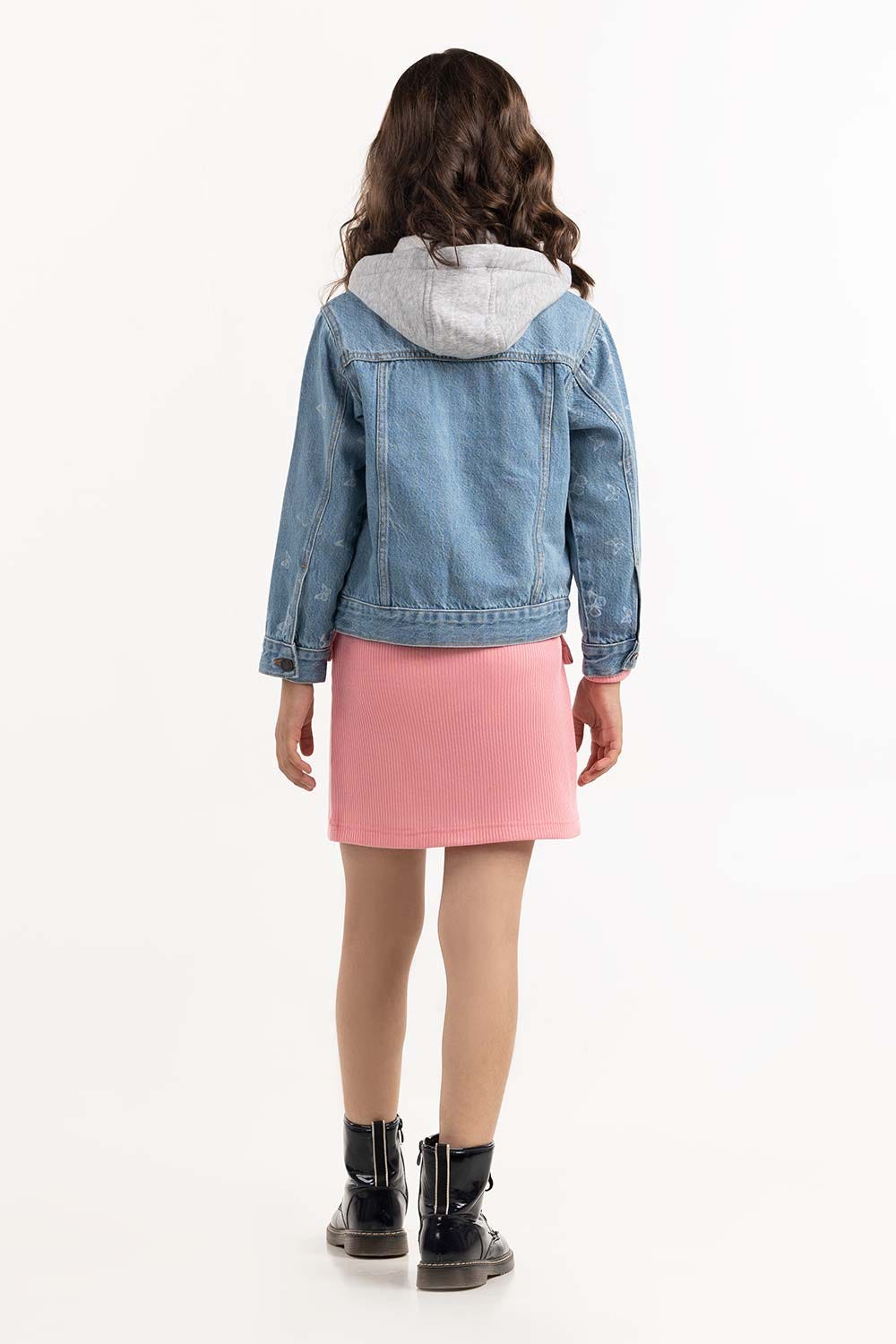 Junior Girl Light Blue Denim Jacket