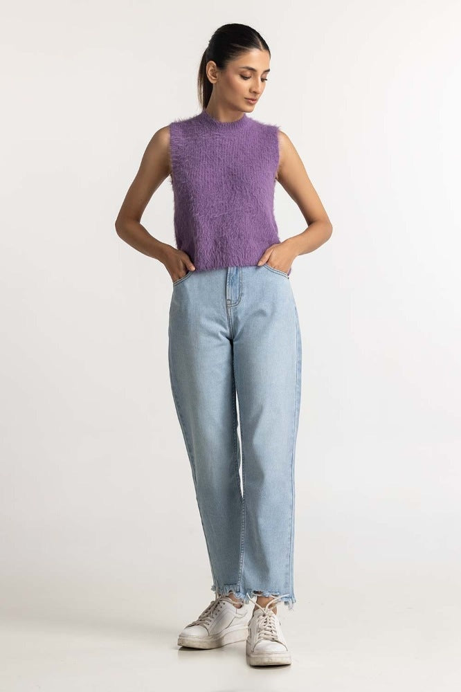 Lilac Basic Sweater