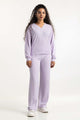 Lilac Loose Fit V-Neck Top