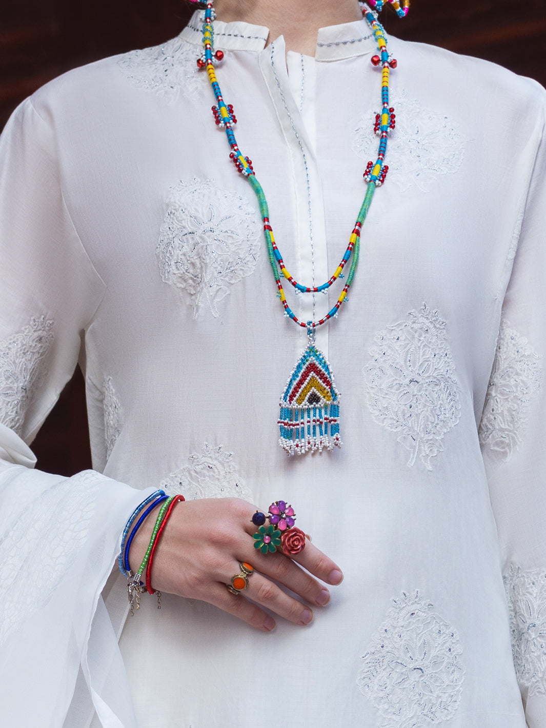 White Lawn Kurti - ALP-LK-1839