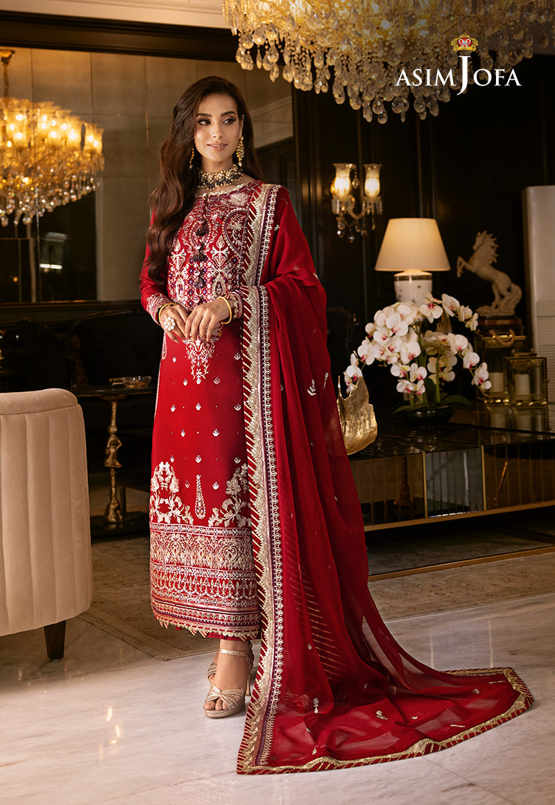AJRND-26 EMBROIDERED STITCHED 3 PCS