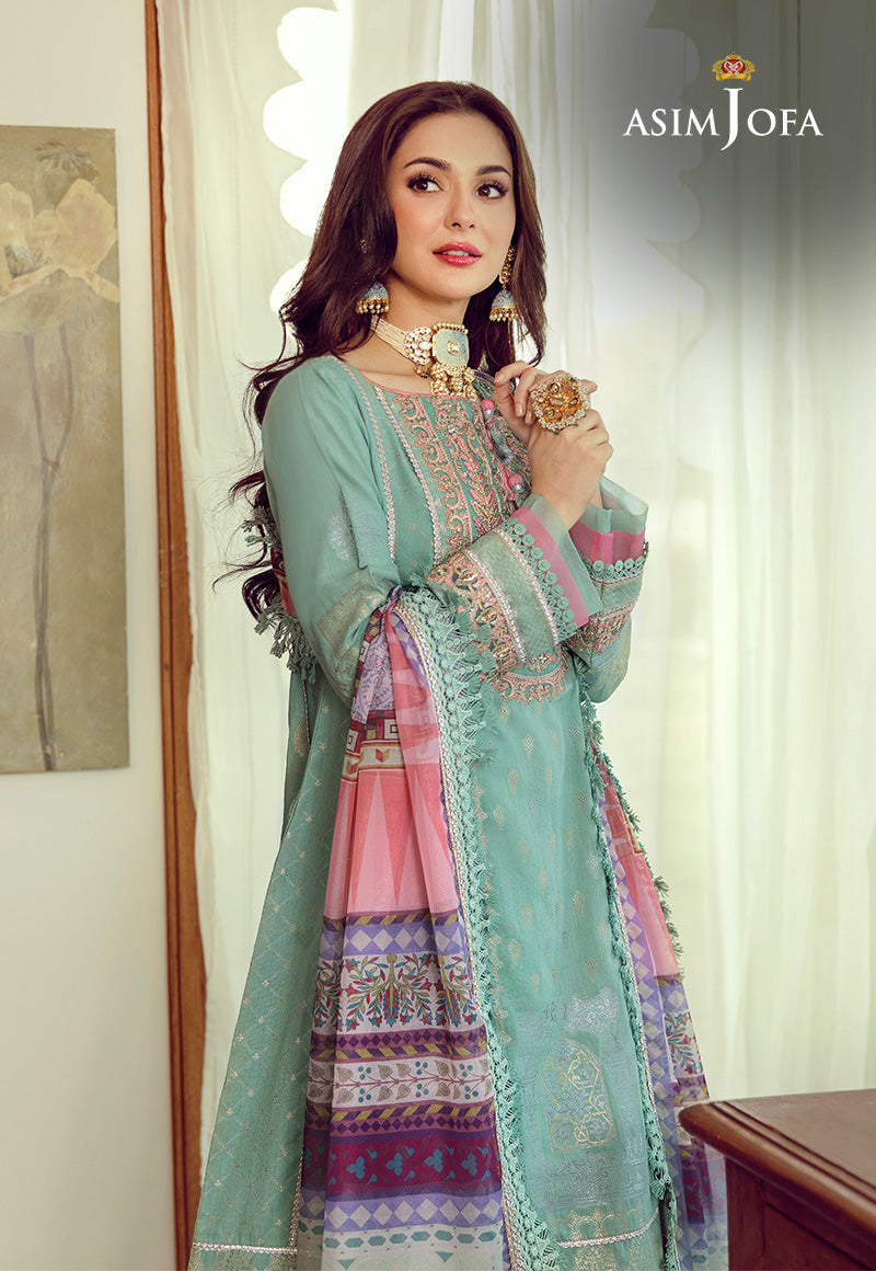 AJRL-11 EMBROIDERED WOVEN JACQUARD LAWN 3 PCS