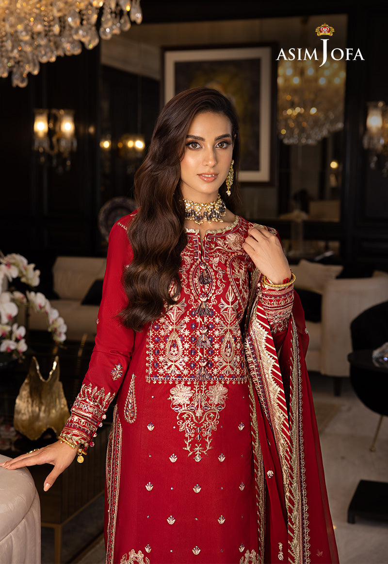 AJRND-26 EMBROIDERED STITCHED 3 PCS