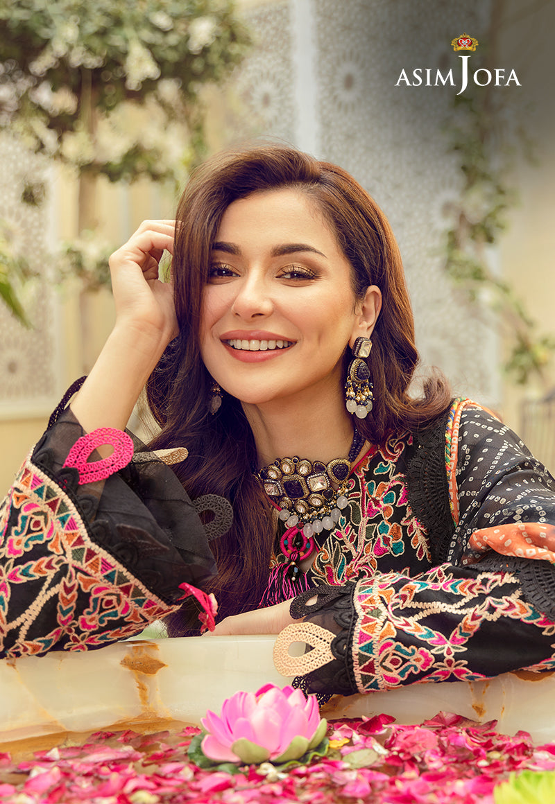 AJRL-06 EMBROIDERED SELF JACQUARD LAWN 3 PCS