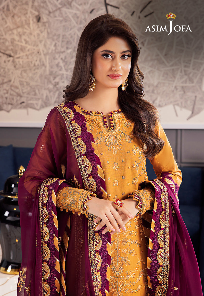 AJRND-05 EMBROIDERED STITCHED 3 PCS