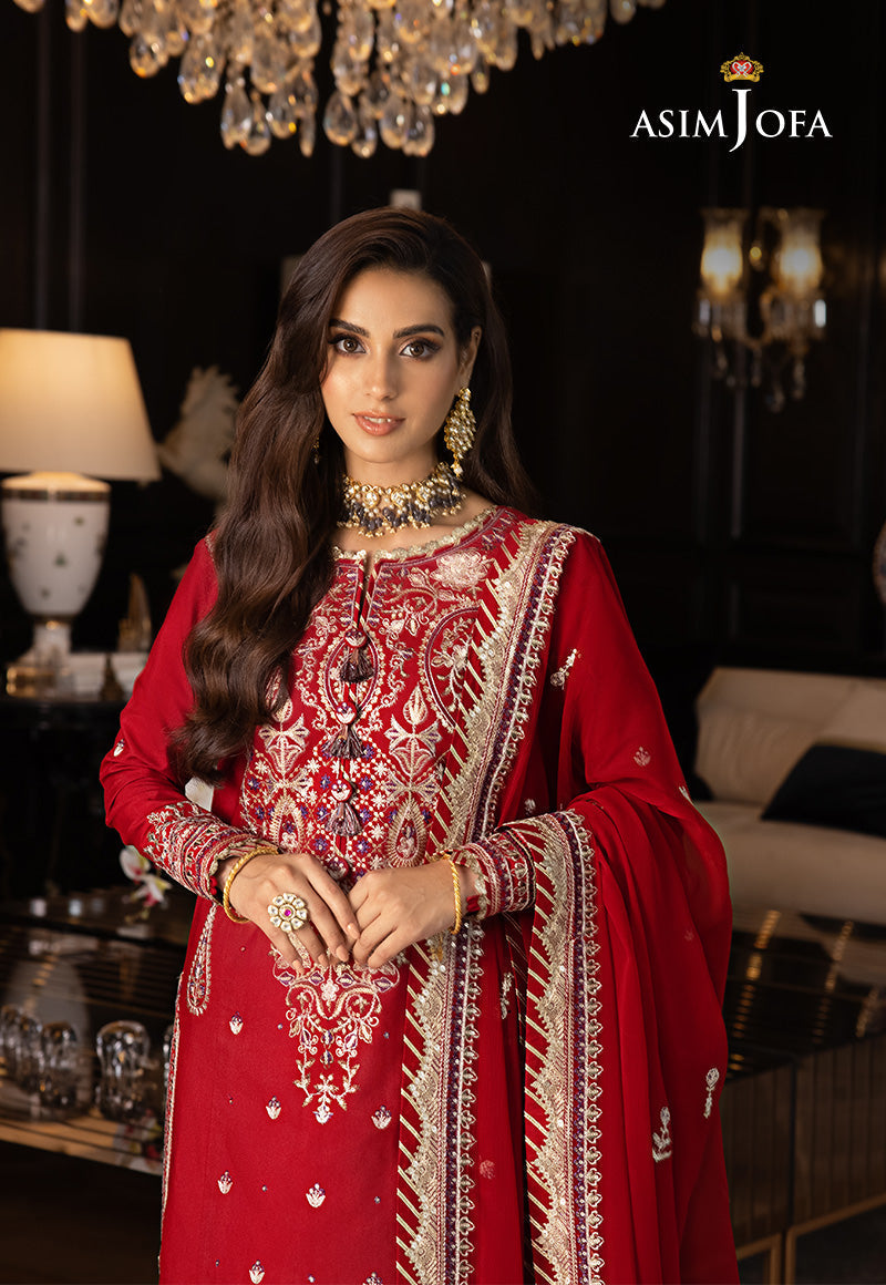 AJRND-26 EMBROIDERED STITCHED 3 PCS