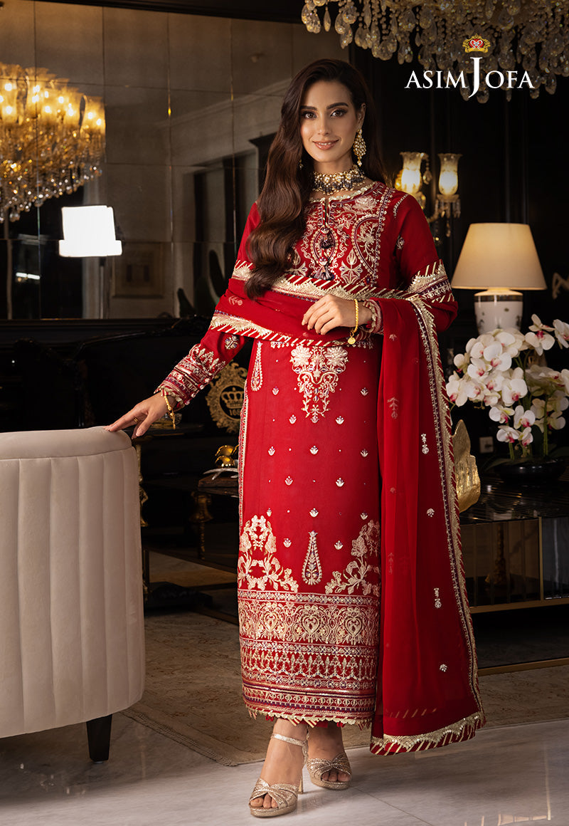 AJRND-26 EMBROIDERED STITCHED 3 PCS