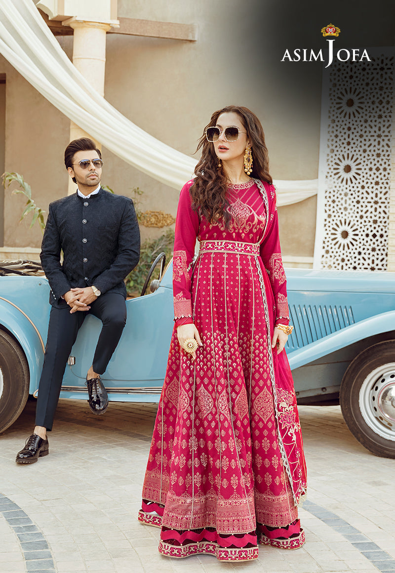 AJRL-20 EMBROIDERED WOVEN JACQUARD LAWN 3 PCS