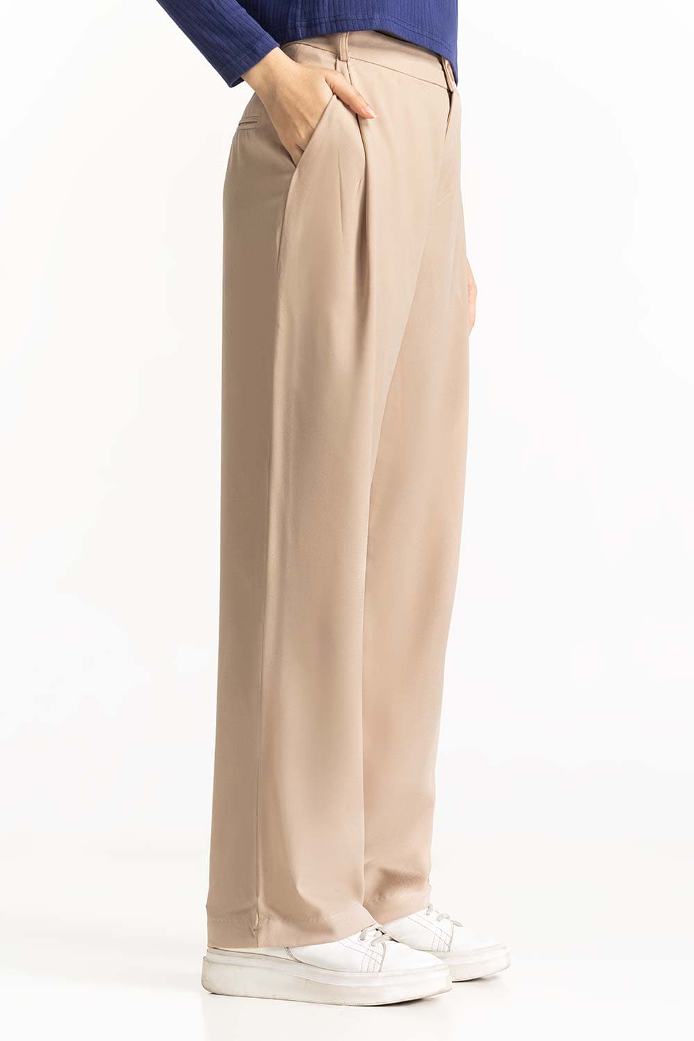 Loose Fitting Darted Trouser