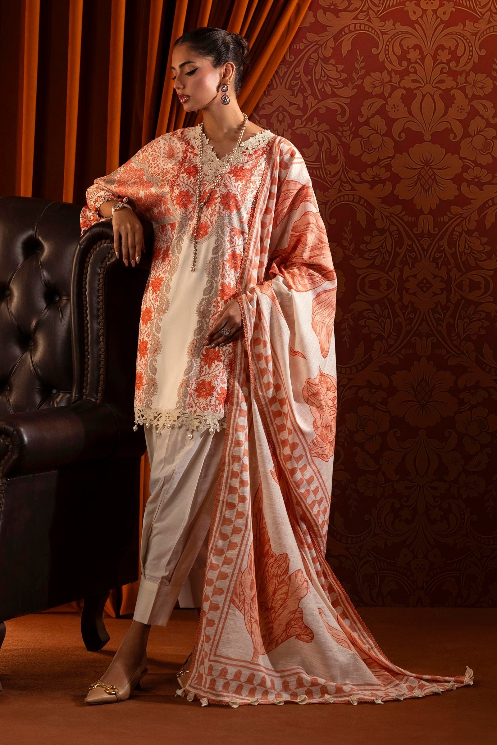 Unstitched Winter Linen 3 Piece Suit